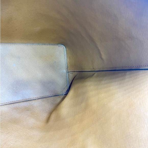 (35T&GKRT3L) Michael Kors Karson Large Carryall Tote Saddle Luggage Leather - Picture 12 of 16